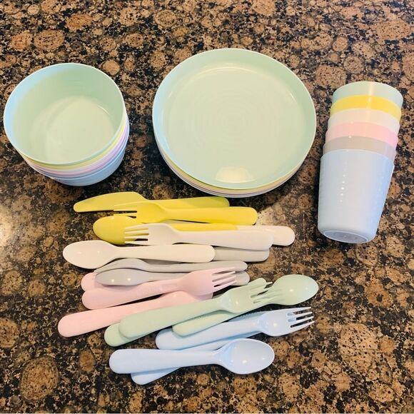 IKEA KALAS Toddler/Little Kid Plates, Bowls, Cups & Silverware Bundle 6-Pack Set - Picture 11 of 11